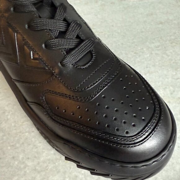 Versace 1008124, Mens Greca Black Leather Low Top Logo Sneakers EU 40, 45.5, 46 - Picture 13 of 13